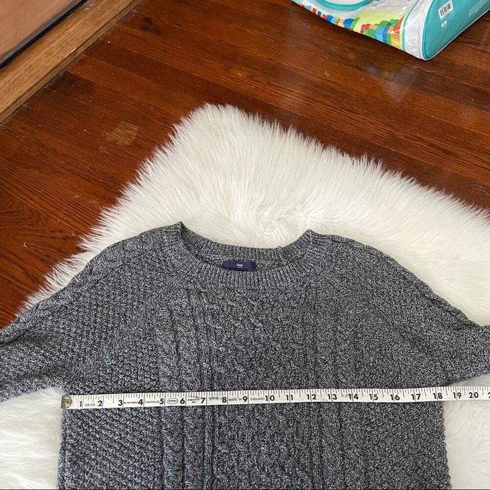 Gap Heather Black Charcoal Sweater Basic Size Med… - image 5